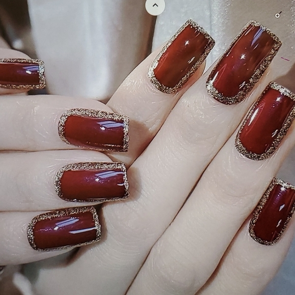 24 Pcs Press On Nails- Shiny False Nails - Picture 1 of 5